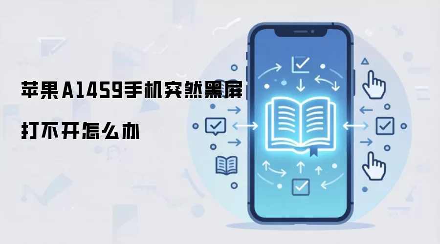 苹果A1459手机突然黑屏打不开怎么办