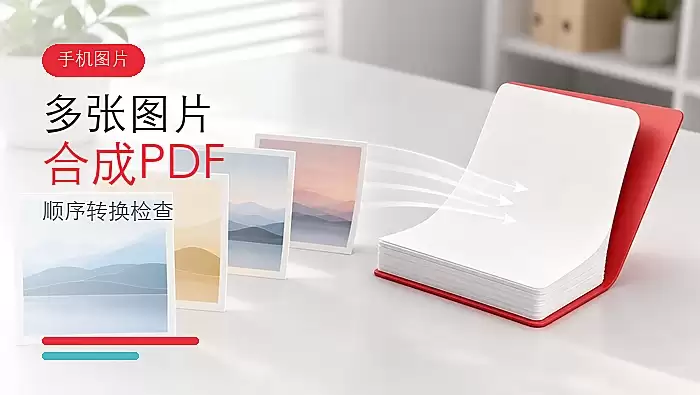 手机图片怎么合成一个PDF？多张图片如何按顺序转换？