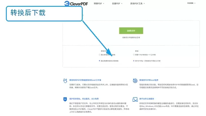 CleverPDF下载Excel