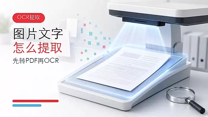 图片文字怎么提取？先转PDF再OCR的三种方法