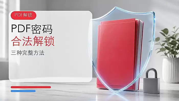 PDF密码怎么去除？三种合法解锁方法完整操作