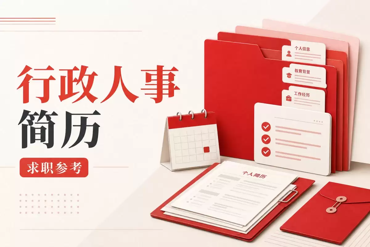 行政人事简历 招聘协同 行政统筹 专业求职参考