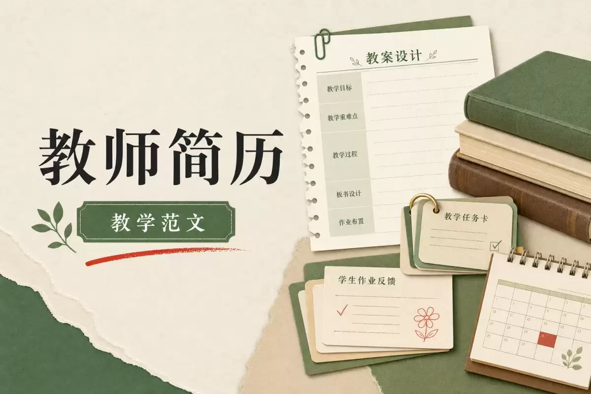 初中语文教师简历 教学经历求职实用参考范文