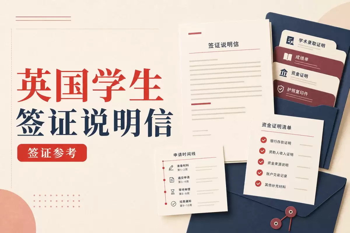 英国学生签证说明信：CAS与资金材料说明范文