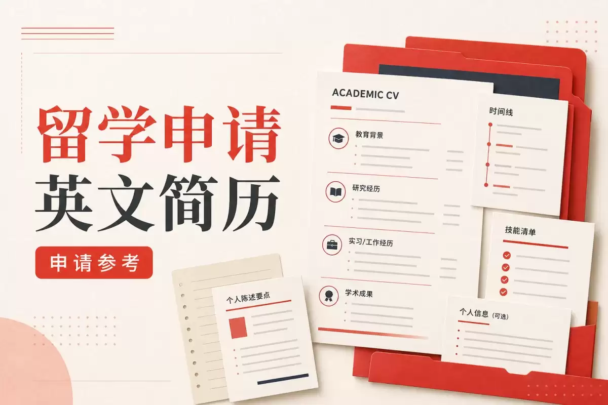 留学申请英文简历：学术经历与项目整理范文
