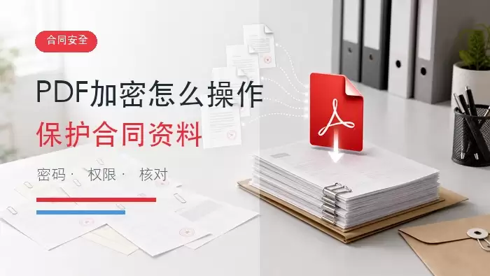 PDF加密怎么操作?在线保护合同和资料的完整流程封面