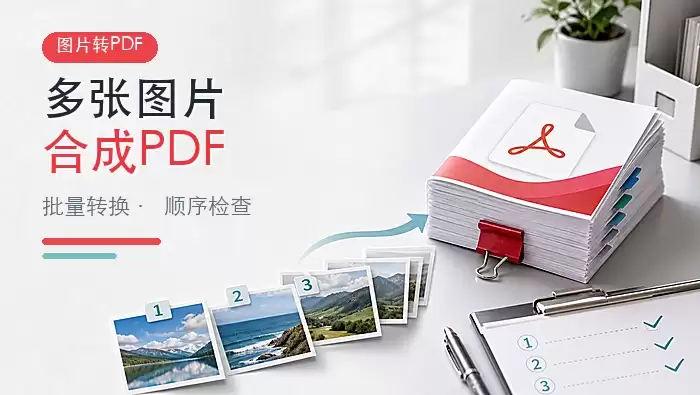 多张图片怎么合成一个PDF？批量转换与顺序检查方法