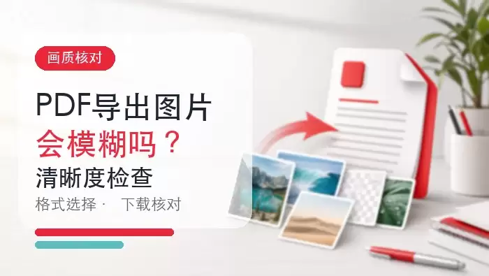 PDF页面导出图片会模糊吗？清晰度设置和核对方法