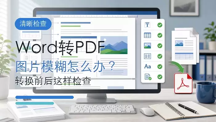 Word转PDF后图片模糊怎么办？用极轻PDF转换前后这样检查