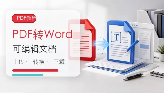 PDF转Word可编辑文档教程封面图