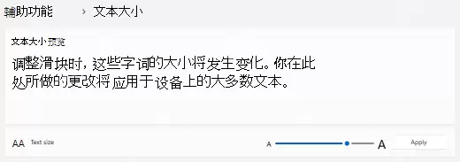 Win11系统字体太小怎么调大更清晰