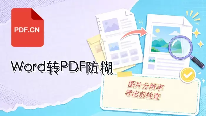 Word转PDF后图片模糊怎么办？清晰导出与检查指南