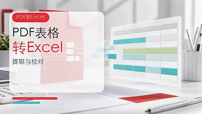 PDF表格怎么转换成Excel？表格提取与校对教程