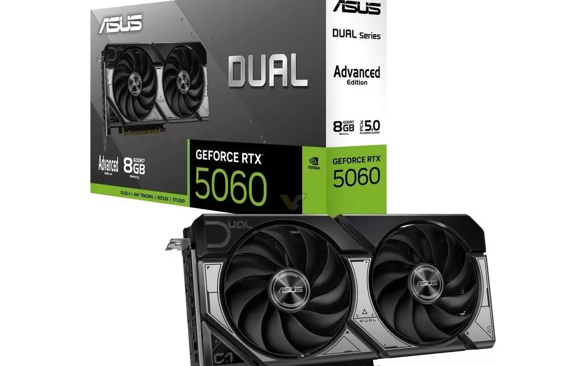 华硕RTX 5060 Dual显卡新增两款型号,Boost频率可达2587MHz