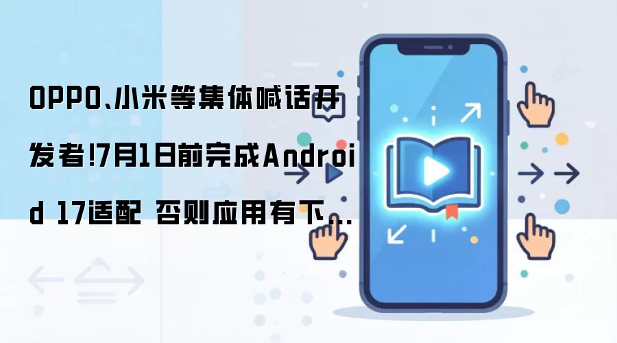 OPPO、小米等集体喊话开发者!7月1日前完成Android 17适配 否则应用有下架风险
