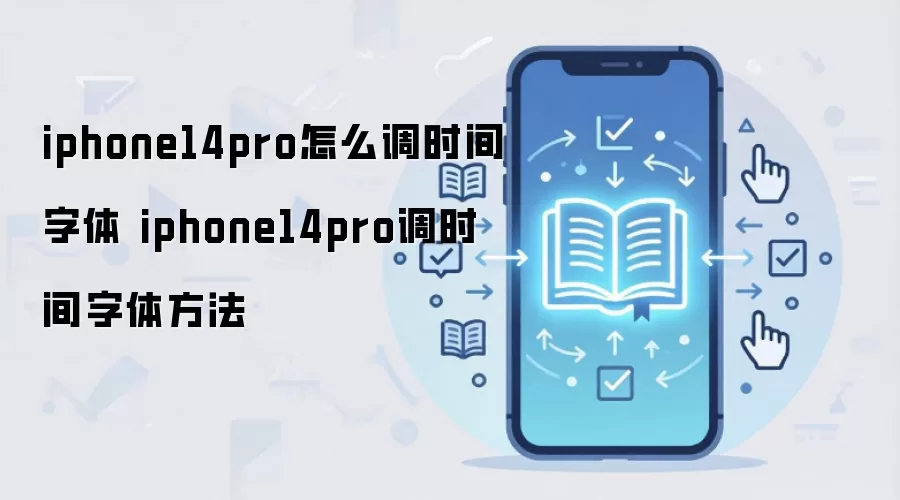 iphone14pro怎么调时间字体 iphone14pro调时间字体方法