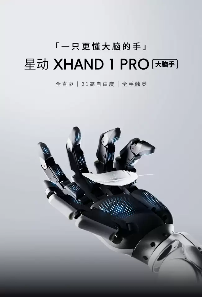 星动 XHAND 1 PRO “大脑手”发布：21 自由度全直驱 支持 VR 头显、动捕手套、外骨骼手套等