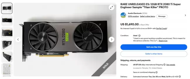 英伟达未发布的 RTX 2080 Ti SUPER 显卡首次曝光：拥有 4608 个 CUDA 核心与 12GB 显存 规格直逼 Titan RTX