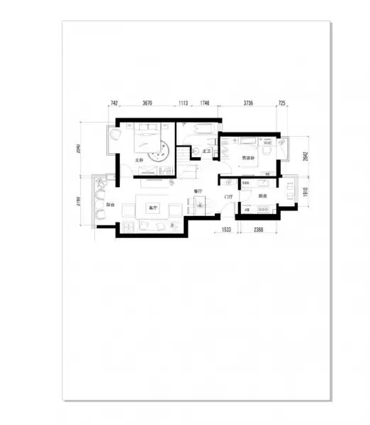 CorelDRAW画布中显示导入完成的DWG工程图纸