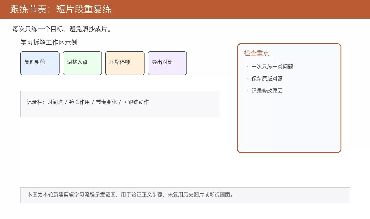 剪辑教程跟练节奏示例