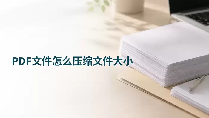 在线PDF压缩工具首页界面，展示简洁的操作入口和文件上传区域
