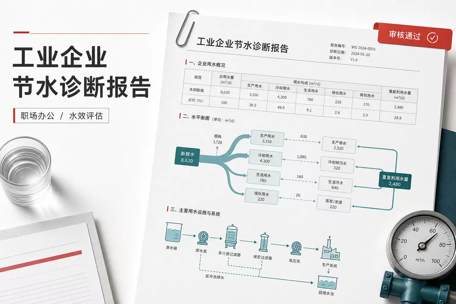 工业企业节水诊断报告：精密金属零部件厂区用水效率与改造优先级评估