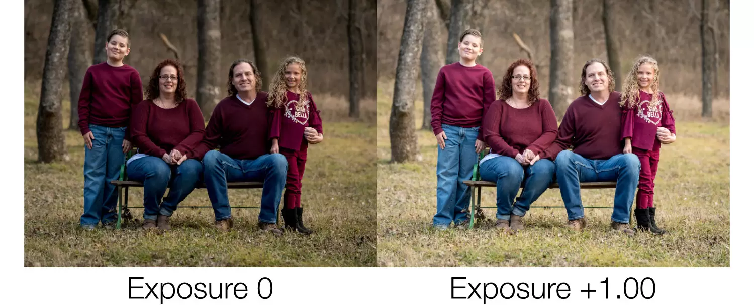 Lightroom 基础面板能同时查看曝光、高光、阴影等滑杆,适合新手先校正光影。