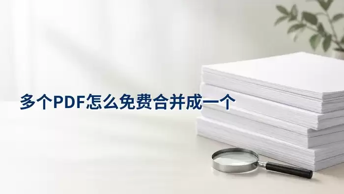 多个PDF怎么免费合并成一个？顺序和页码怎么检查？