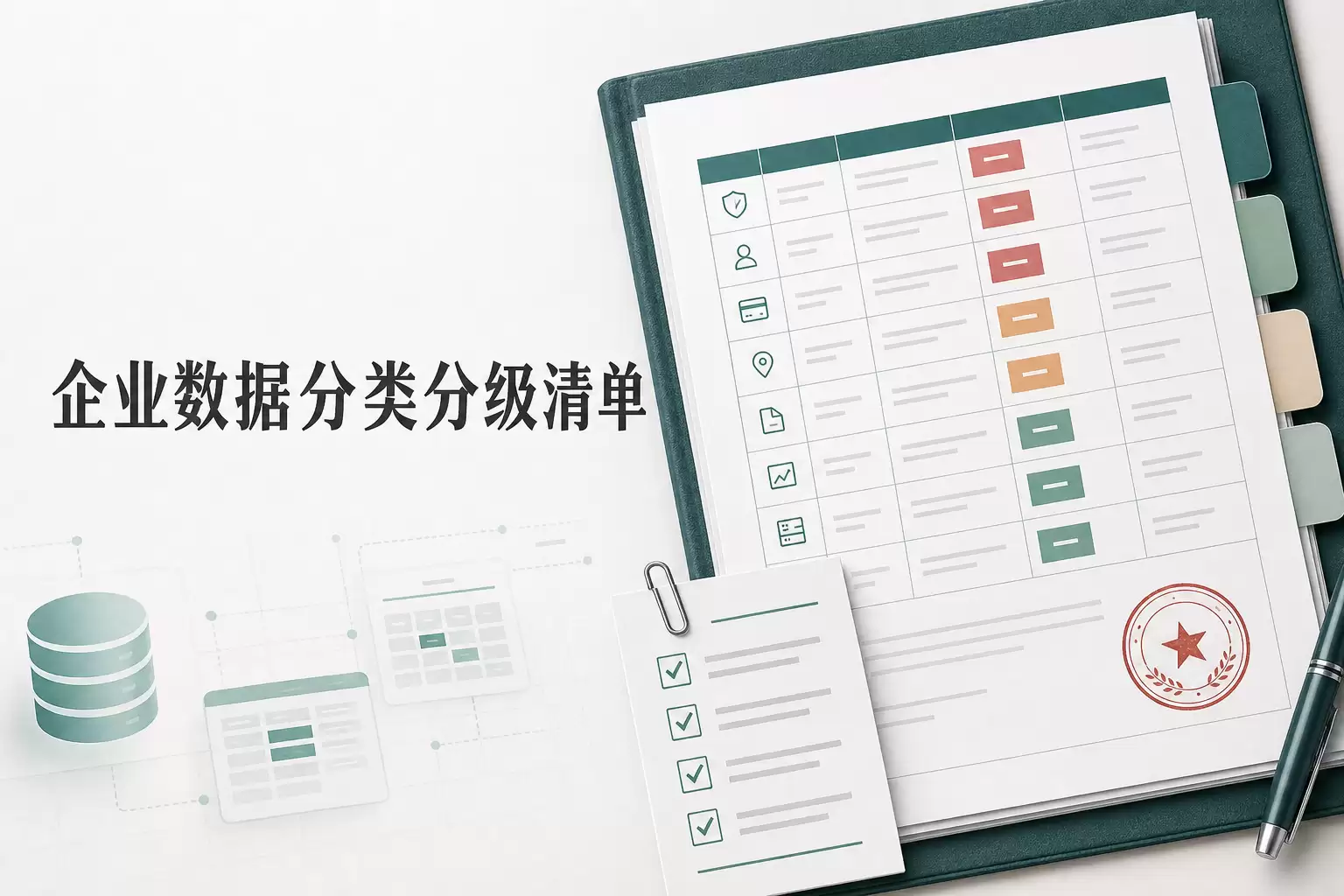 企业数据分类分级清单:42项资产盘点与9项敏感数据管控