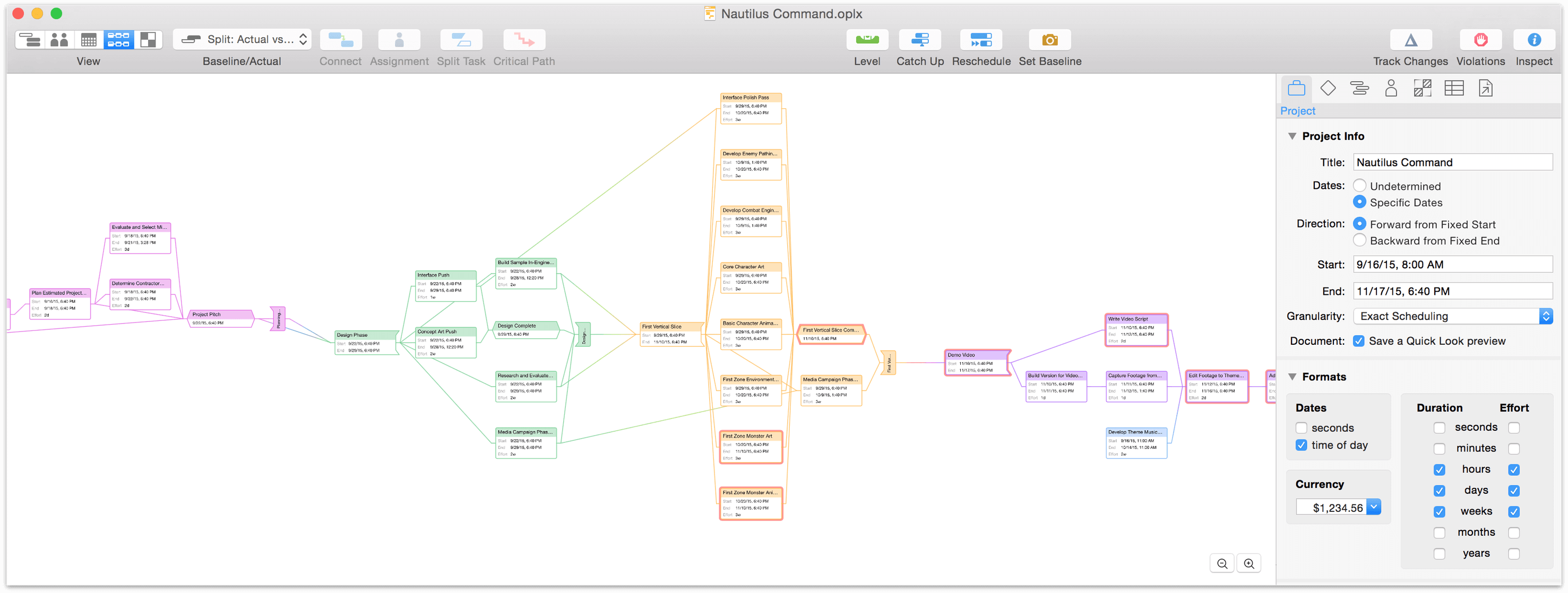 OmniPlan 3 Network View 真实界面