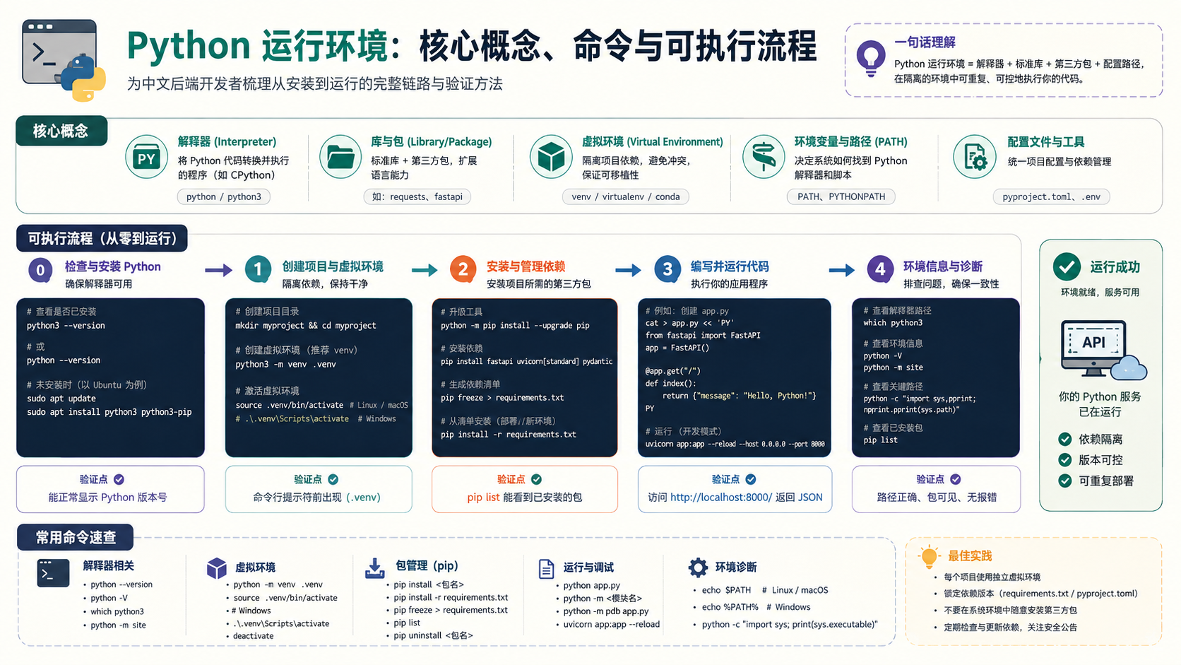 python运行环境核心流程图