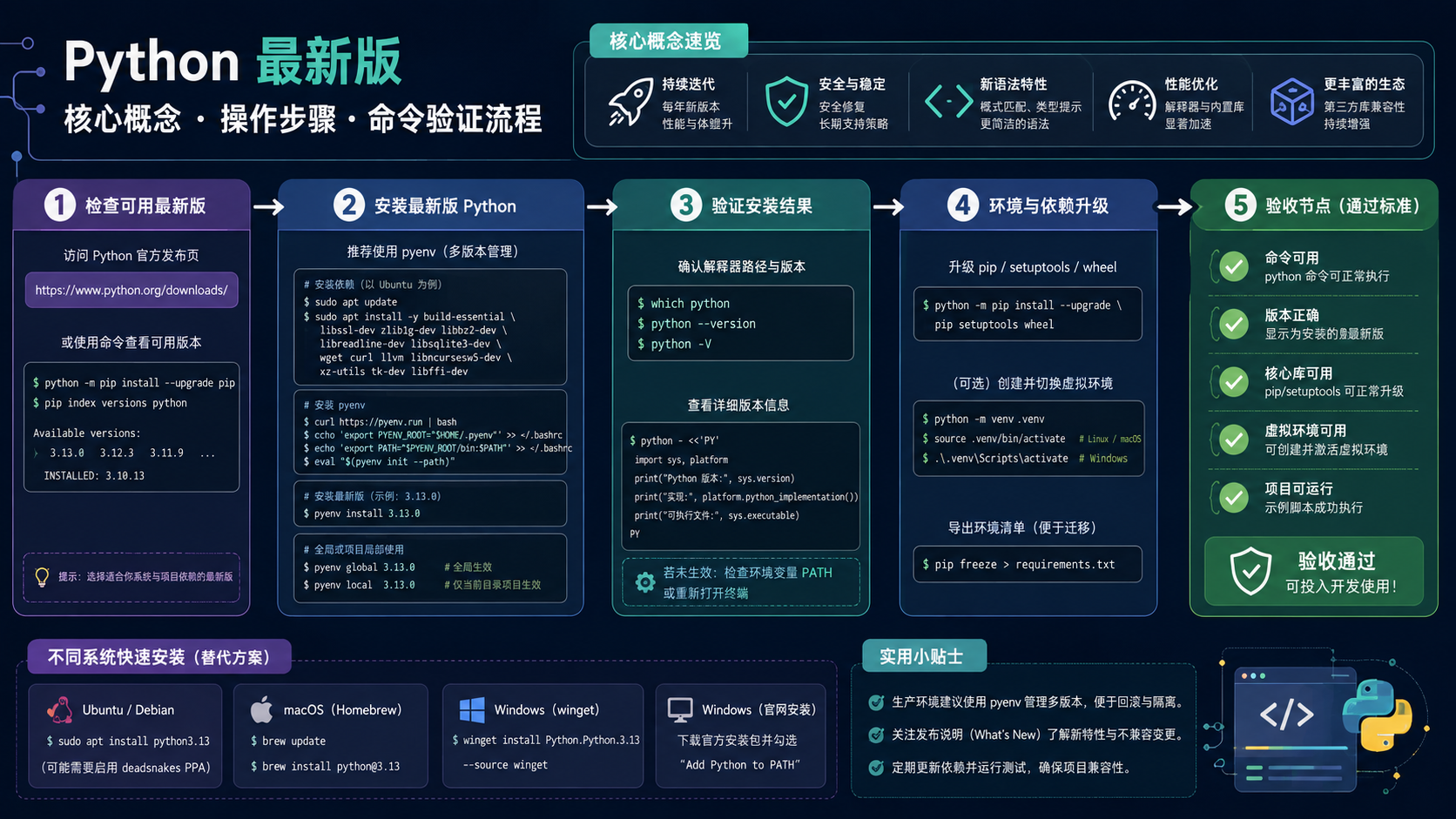 python最新版核心流程图