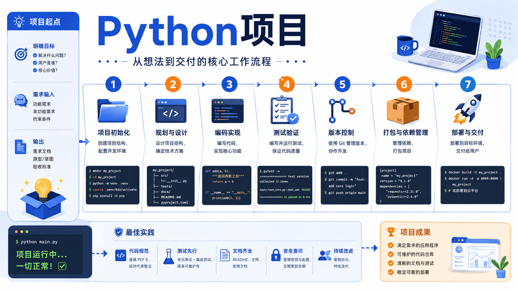python项目核心流程图
