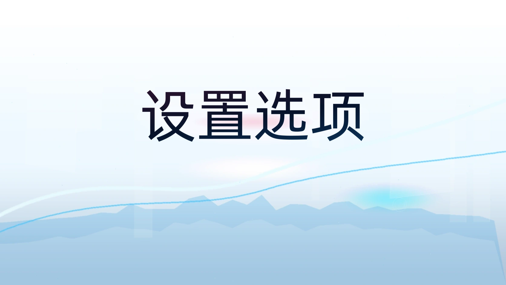 设置选项