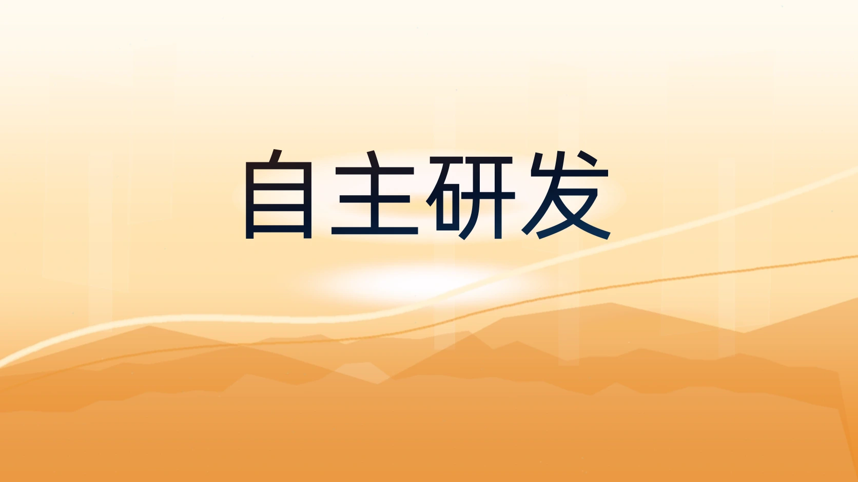 自主研发