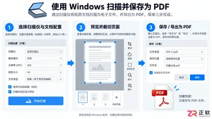 扫描仪扫描成pdf怎么弄?详细操作步骤教程