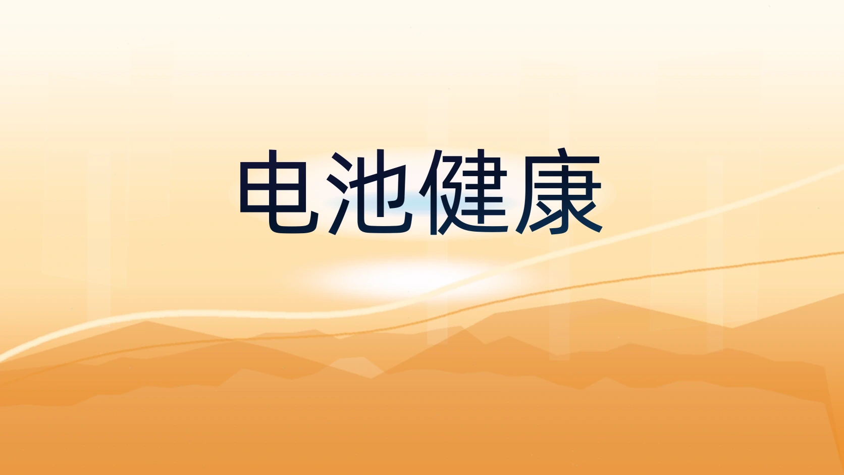 电池健康