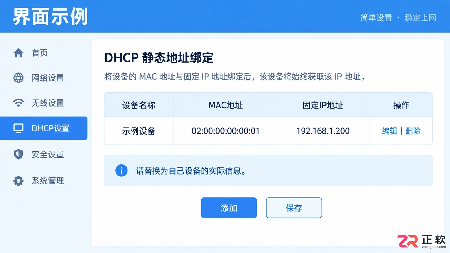 路由器设置固定ip地址子网关怎么设置