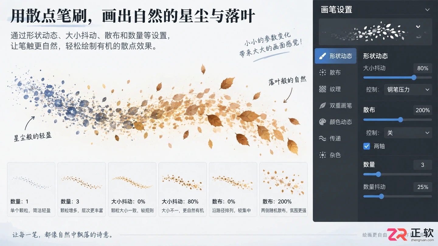 Photoshop画笔笔触怎么使用?设置方法与操作技巧