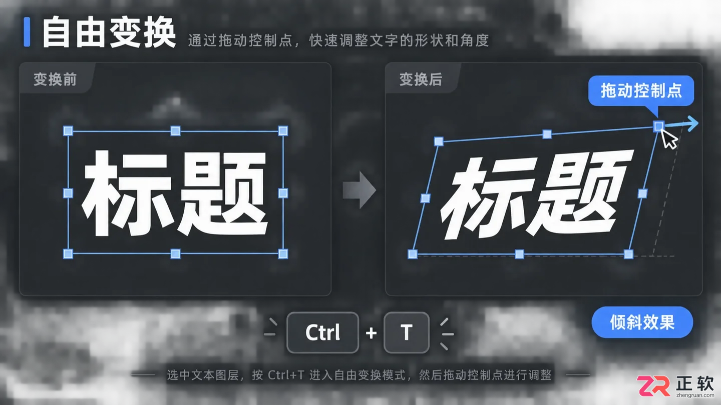Photoshop文字斜体怎么设置?字体倾斜角度调整方法
