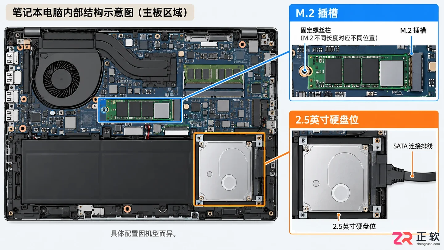 笔记本硬盘接口怎么看型号?接口类型与参数查看方法详解