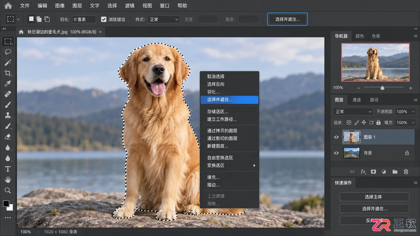 Photoshop选区如何修改？调整范围 大小和边界的方法
