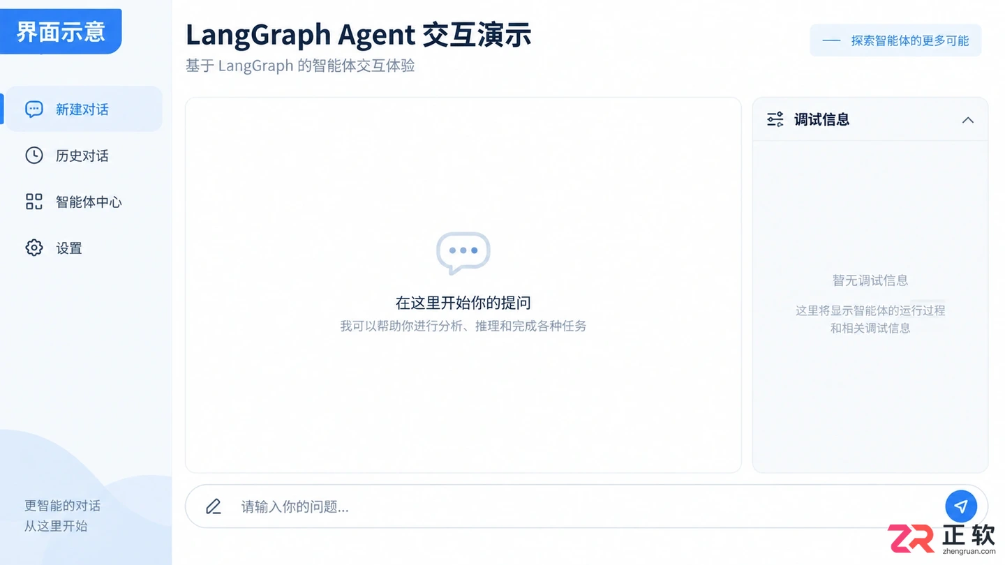 langgraph agent chat ui搭建与使用教程