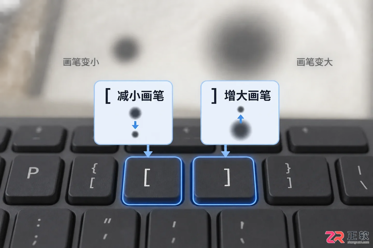 Photoshop画笔大小快捷键是什么？调节与自定义方法
