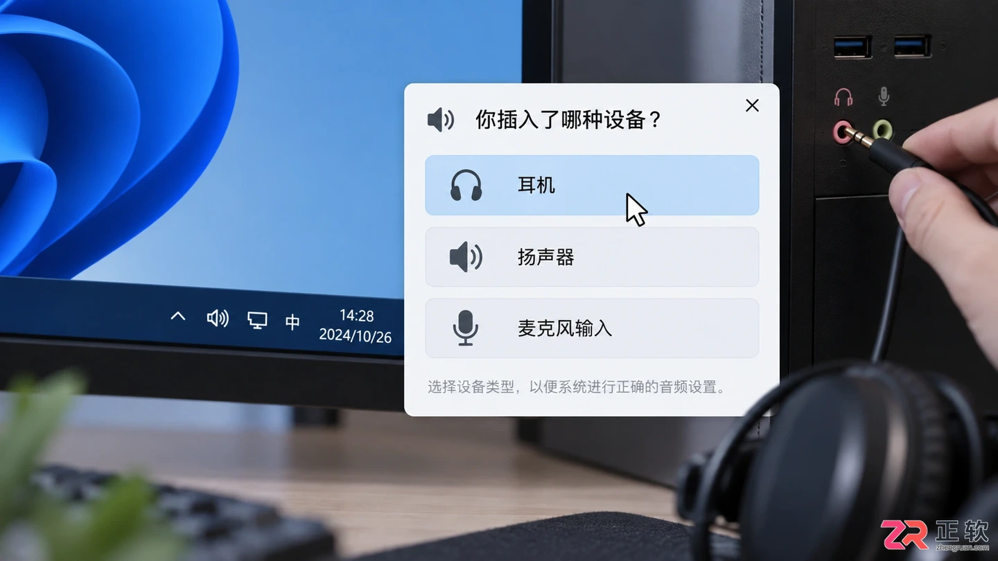 耳机接口怎么插电脑上?正确插孔位置与连接方法