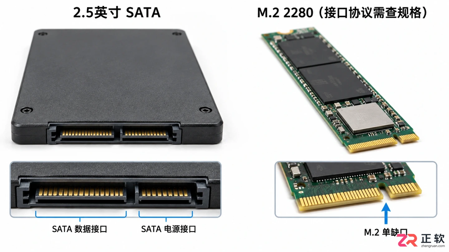 笔记本硬盘接口怎么看型号?接口类型与参数查看方法详解