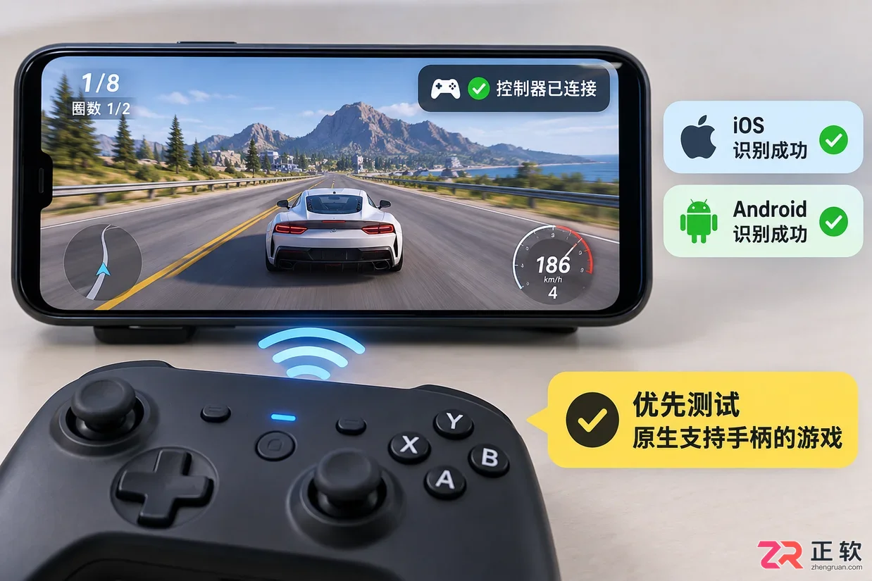 游戏手柄蓝牙连接手机哪个好用不用连接APP