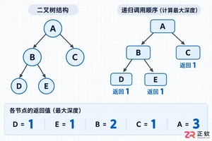 二叉树最大深度怎么算递归计算方法详解