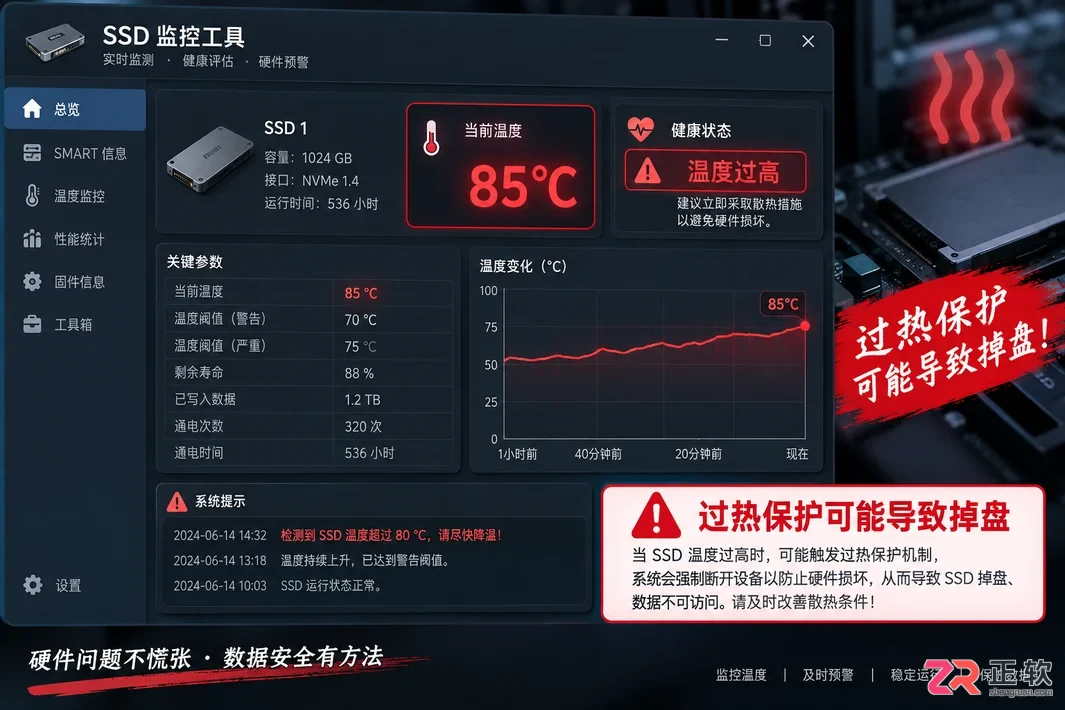固态硬盘掉盘什么意思和原因及排查解决方法