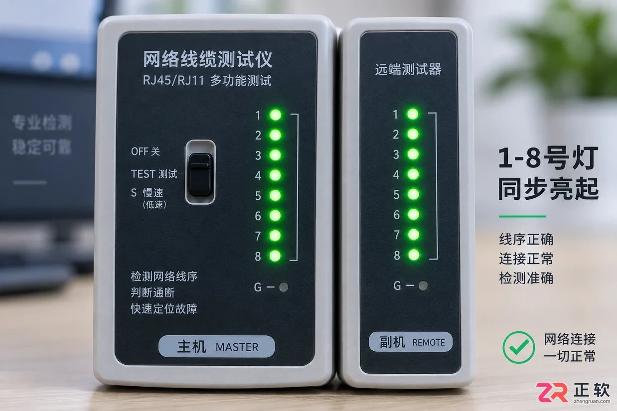 网线测试仪使用视频教程详解正确检测网线方法
